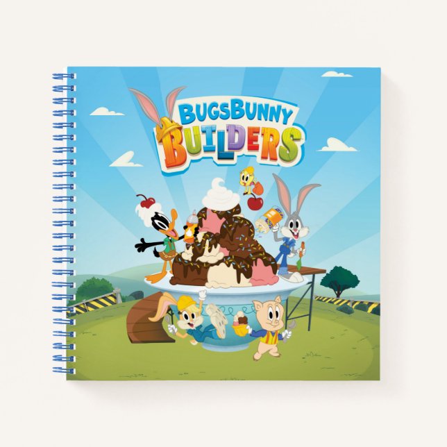 BUGS BUNNY BUILDERS™| Looney Builders Ice Creme Notizbuch (Vorderseite)