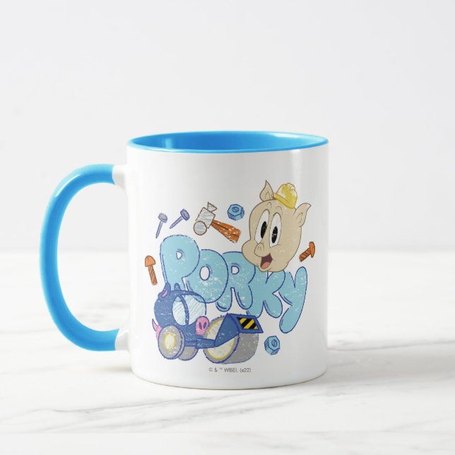 BUGS BUNNY BUILDERS™| Porky Sketch Art Tasse (Links)