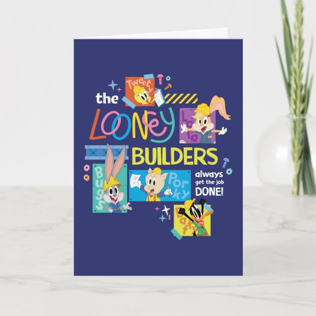 BUGS BUNNY BUILDERS™| The Looney Builders Collage Karte (Vorderseite)