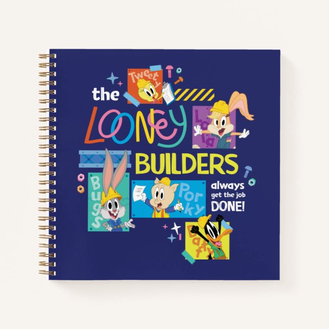 BUGS BUNNY BUILDERS™| The Looney Builders Collage Notizbuch (Vorderseite)