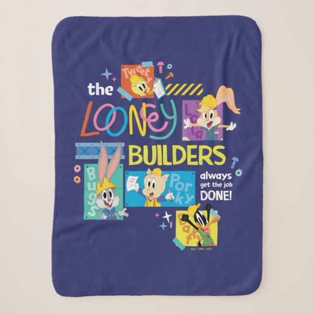 BUGS BUNNY BUILDERS™| The Looney Builders Collage Sherpadecke (Vorderseite)
