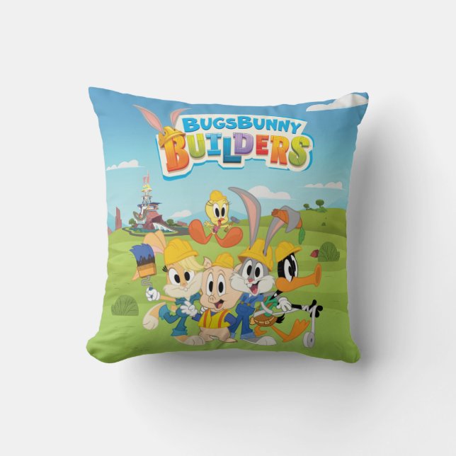 BUGS BUNNY BUILDERS™| The Looney Builders Group Kissen (Vorderseite)