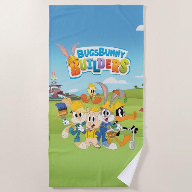 BUGS BUNNY BUILDERS™| The Looney Builders Group Strandtuch (Vorderseite)