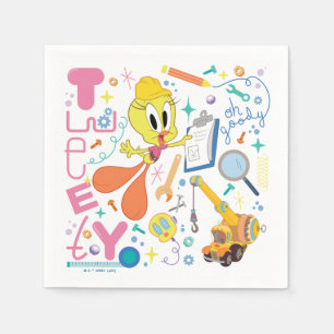 BUGS BUNNY BUILDERS™ TWEETY™-Arbeitstools Serviette