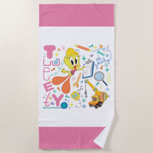 BUGS BUNNY BUILDERS™  TWEETY™-Arbeitstools Strandtuch