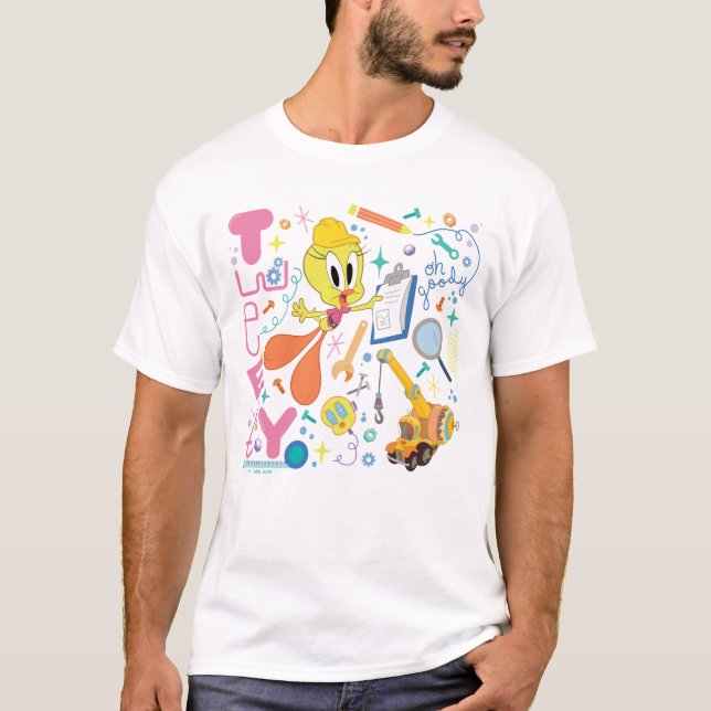 BUGS BUNNY BUILDERS™| TWEETY™-Arbeitstools T-Shirt (Vorderseite)