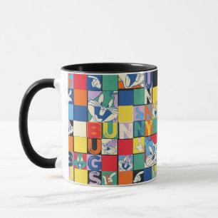 BUGS BUNNY™ Bunter Namens- und Gesichts-Checker Tasse