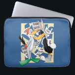 BUGS BUNNY™ & DAFFY DUCK™ Bereit für die Jagdsaiso Laptopschutzhülle<br><div class="desc">Karo aus BUGS BUNNY™,  als Ente verkleidet und DAFFY DUCK™ als Kaninchen verkleidet,  umgeben von verschiedenen "Kaninchen-Saison-Open"- und "Duck Season Open"-Plakaten,  die um sie herum fallen.</div>