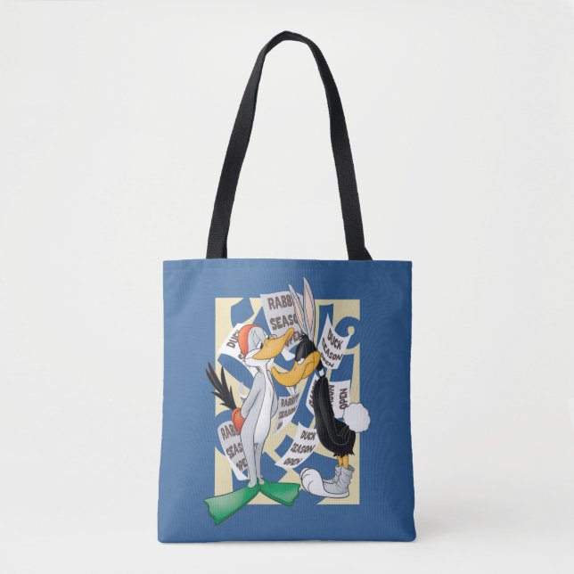 BUGS BUNNY™ & DAFFY DUCK™ Bereit für die Jagdsaiso Tasche (Vorderseite)