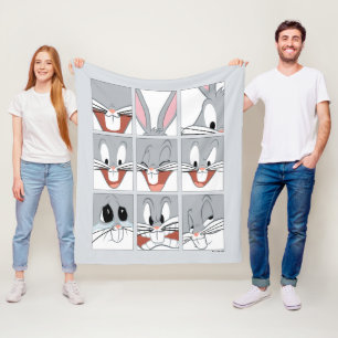 BUGS BUNNY™ Expression Blocks Fleecedecke