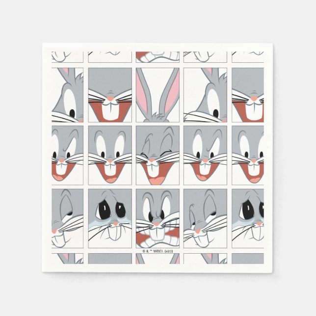 BUGS BUNNY™ Expression Blocks Serviette (Vorderseite)