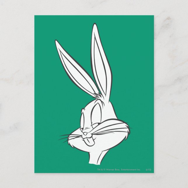 BUGS BUNNY™ Expression Sketch Postkarte (Vorderseite)