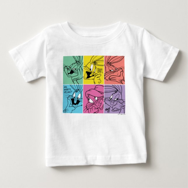 BUGS BUNNY™ Farbblockausdrücke Baby T-shirt (Vorderseite)