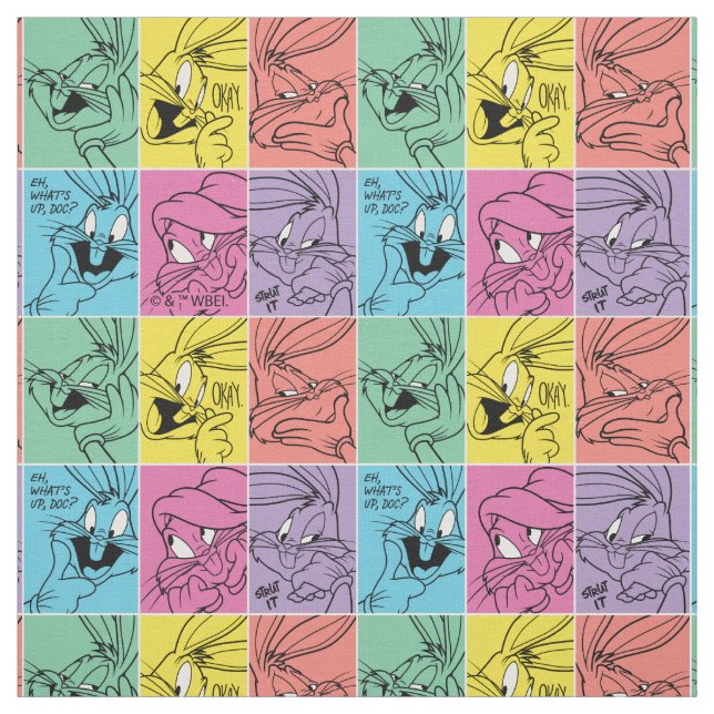 BUGS BUNNY™ Farbblockausdrücke Stoff (Muster)