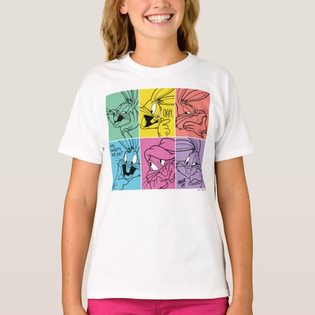 BUGS BUNNY™ Farbblockausdrücke T-Shirt (Vorderseite)