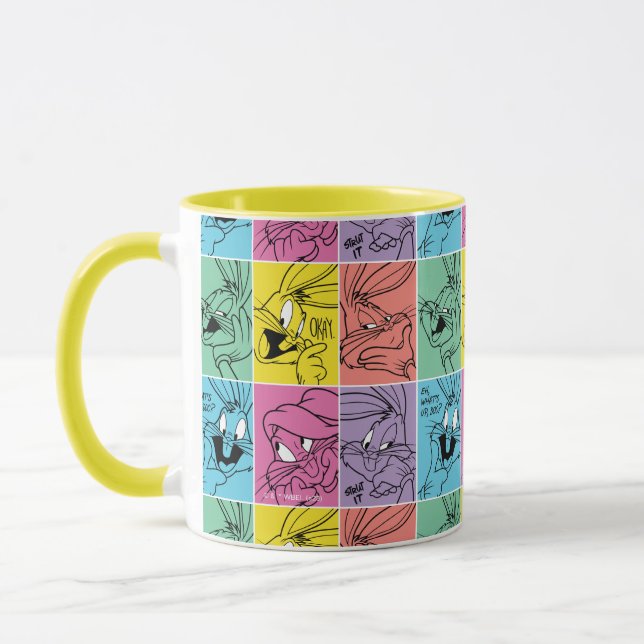BUGS BUNNY™ Farbblockausdrücke Tasse (Links)