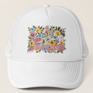 BUGS BUNNY™ Florale Stickerei Grafik Truckerkappe