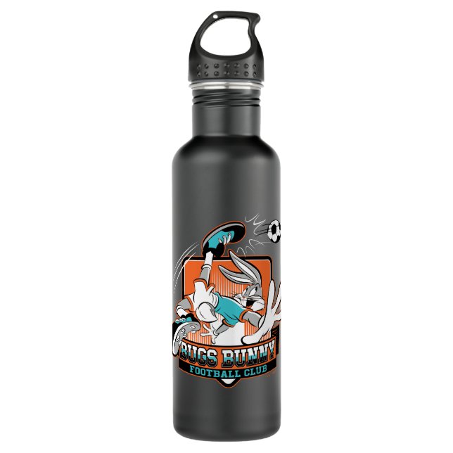 BUGS BUNNY™ Football Club Badge Edelstahlflasche (Vorderseite)