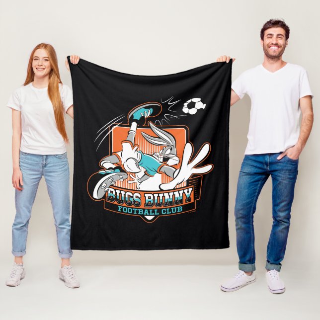 BUGS BUNNY™ Football Club Badge Fleecedecke (Beispiel)