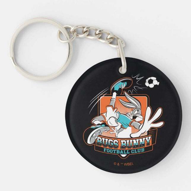 BUGS BUNNY™ Football Club Badge Schlüsselanhänger (Vorderseite)