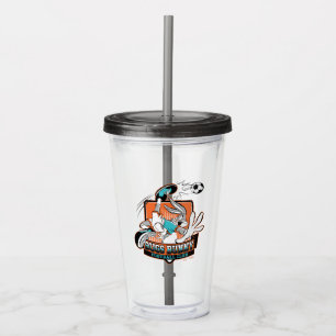 BUGS BUNNY™ Fußballverein-Emblem Acryltrinkbecher