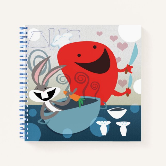 BUGS BUNNY™ & Gossamer Whimsical Meal Prep Notizbuch (Vorderseite)