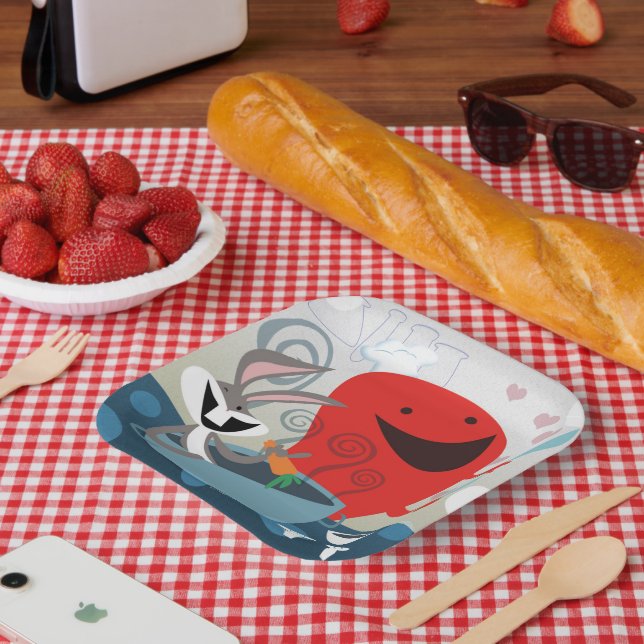BUGS BUNNY™ & Gossamer Whimsical Meal Prep Pappteller (Picknick)