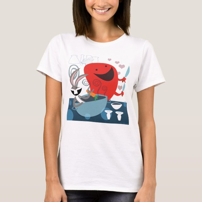 BUGS BUNNY™ & Gossamer Whimsical Meal Prep T-Shirt (Vorderseite)