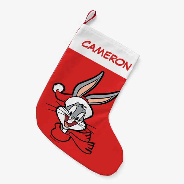 BUGS BUNNY™ Holiday Cheer Kleiner Weihnachtsstrumpf (Vorderansicht (hängend))
