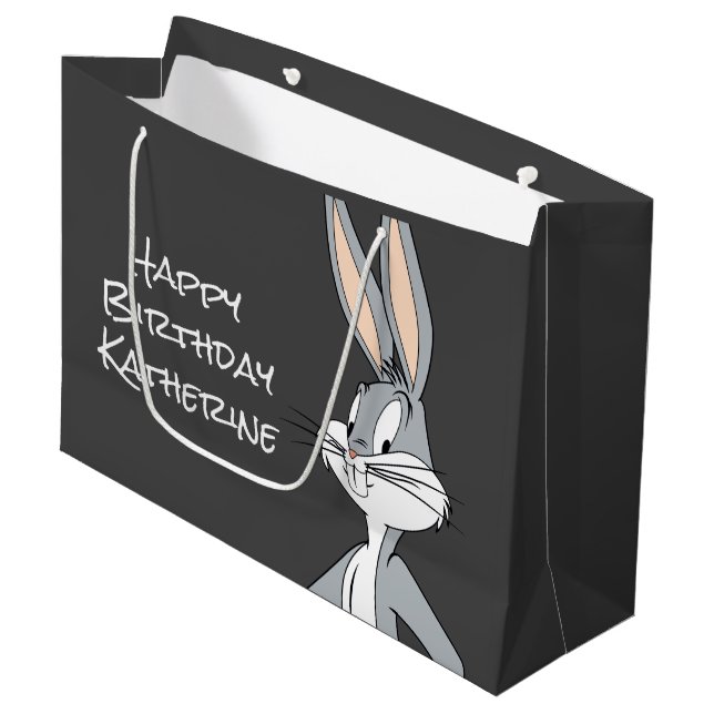 BUGS BUNNY™ | Hüfthandschuhe Große Geschenktüte (Vorderseite Schrägansicht)