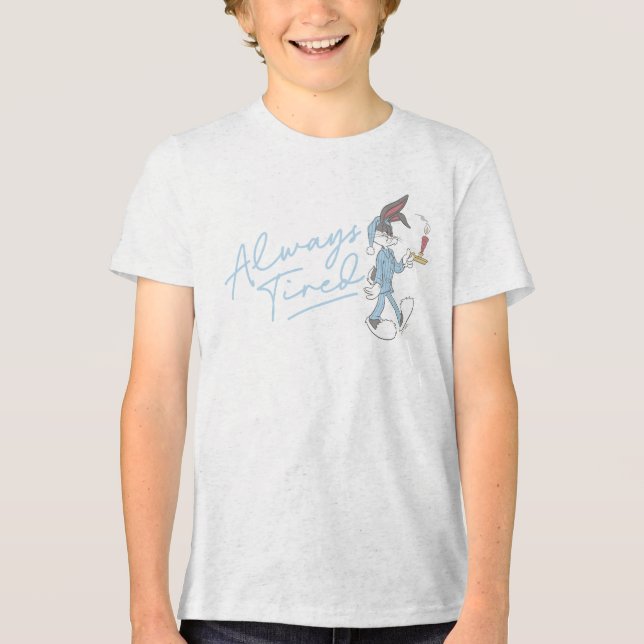 BUGS BUNNY™ Immer müde Tri-Blend Shirt (Vorderseite)