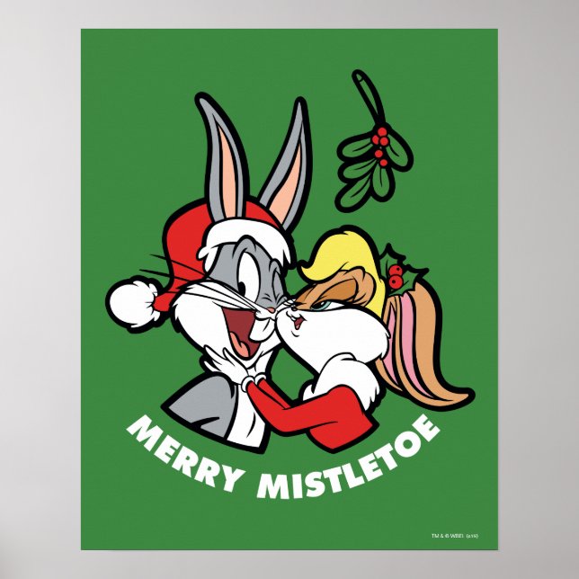 BUGS BUNNY™ & Lola "Merry Mistletoe" Poster (Vorne)