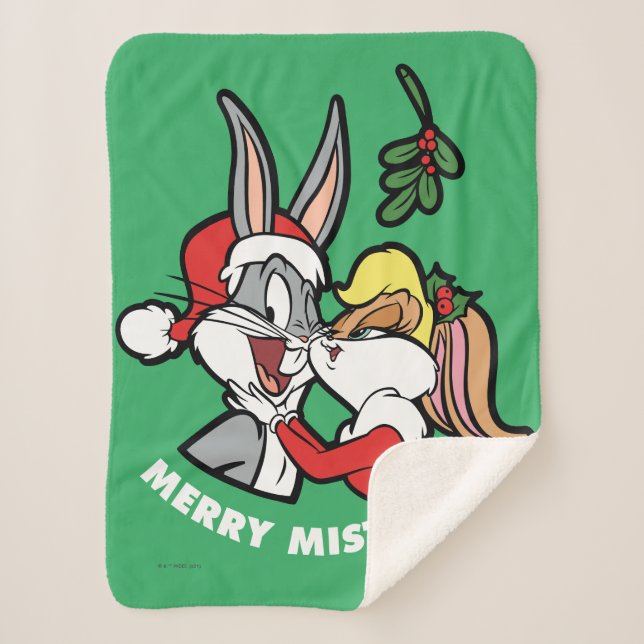 BUGS BUNNY™ & Lola "Merry Mistletoe" Sherpadecke (Vorderseite)