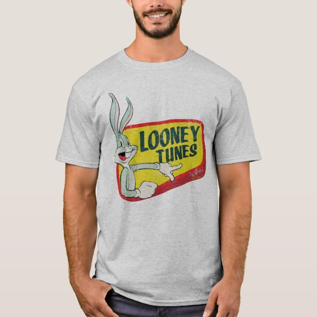 BUGS BUNNY™ LOONEY TUNES™ Retro-Patch T-Shirt (Vorderseite)