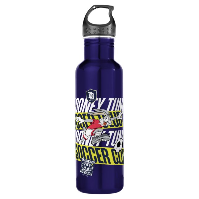BUGS BUNNY™ LOONEY TUNES™ Soccer Club Edelstahlflasche (Vorderseite)