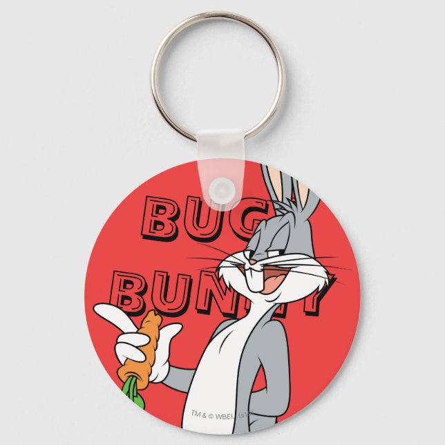 BUGS BUNNY™ mit Karotte Schlüsselanhänger (Vorderseite)