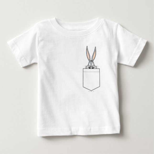 BUGS BUNNY™ Peeking Out Pocket Baby T-shirt (Vorderseite)