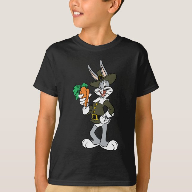 BUGS BUNNY™ Pilgrim Erntedank T-Shirt (Vorderseite)