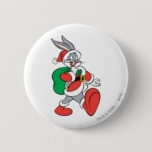 BUGS BUNNY™ Santa Button