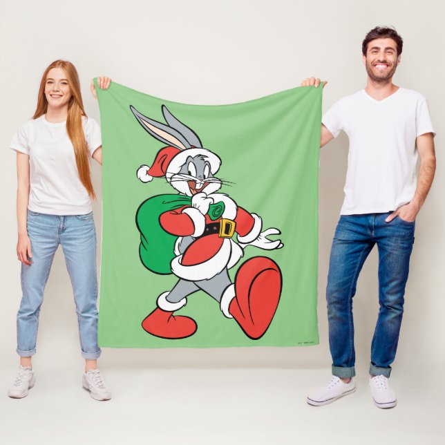 BUGS BUNNY™ Santa Fleecedecke (Beispiel)