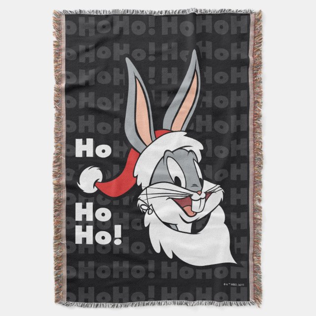 BUGS BUNNY™ Santa "Ho Ho Ho Ho!" Decke (Vorderseite Vertikal)