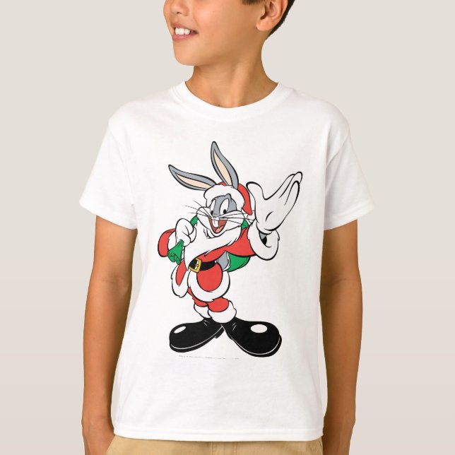 BUGS BUNNY™ Santa Waving T-Shirt (Vorderseite)