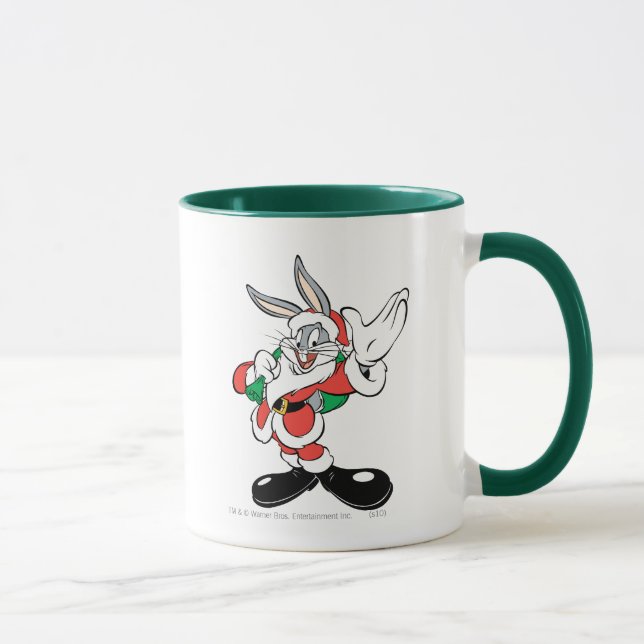 BUGS BUNNY™ Santa Waving Tasse (Rechts)