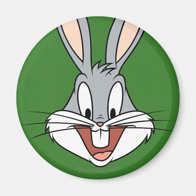 BUGS BUNNY™ Smiling Face Magnet (Vorne)