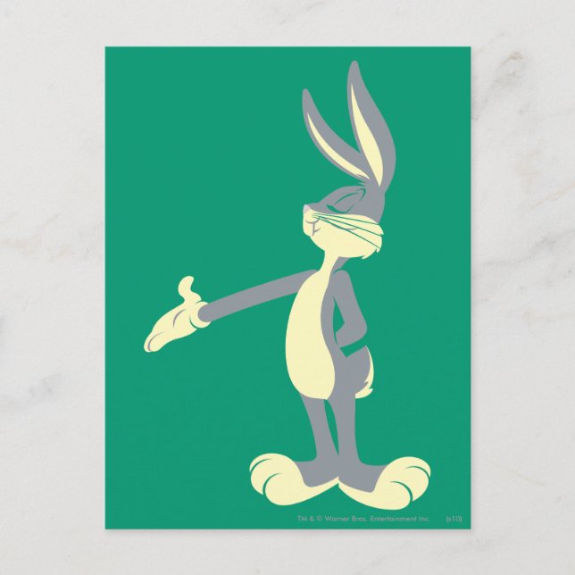 BUGS BUNNY™ Stehend Illustration Postkarte (Vorderseite)