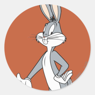 BUGS BUNNY™ Stehend Runder Aufkleber