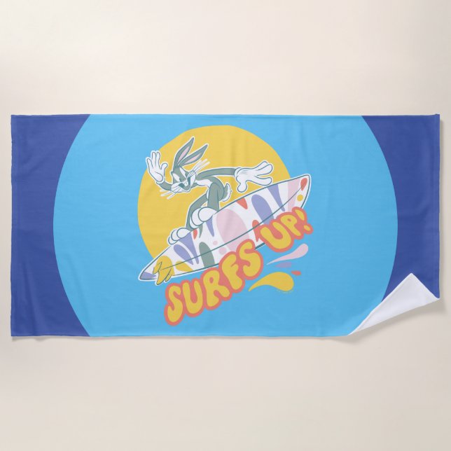 BUGS BUNNY™ - Surfs Up! Strandtuch (Vorderseite)