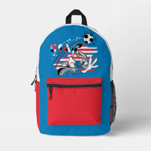 BUGS BUNNY™ Team USA Fußball Grafik Bedruckter Rucksack