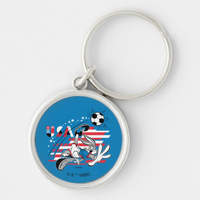 BUGS BUNNY™ Team USA Soccer Graphic Schlüsselanhänger (Vorne)