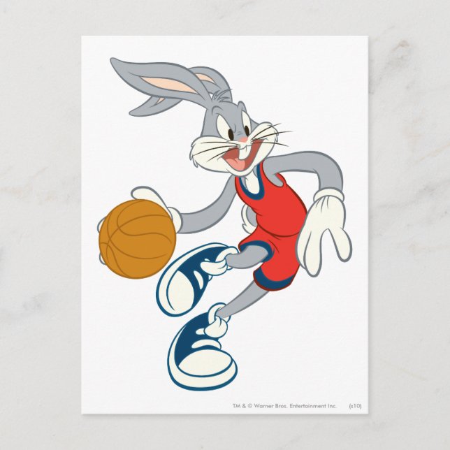 BUGS BUNNY™ treibt durch den Wettbewerb Postkarte (Vorderseite)